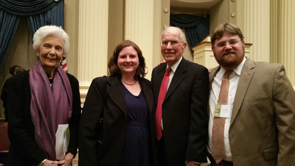 Eric Weber with ex-wife, standing with Governor and Mrs. Winter.
