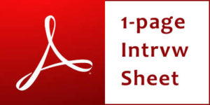 Thumbnail image of a link to a printable 1-page Adobe PDF file of these interview resources.