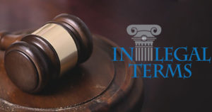 Logo for the MPB radio show, "In Legal Terms."