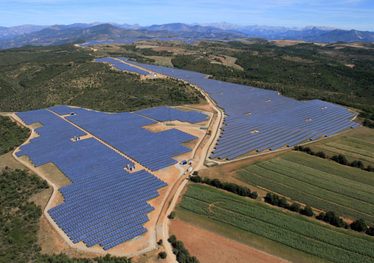 German field of solar panels