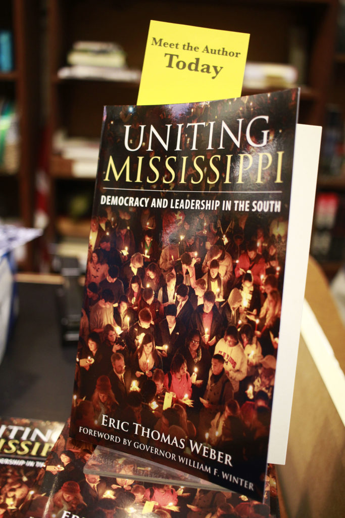 Daniel Perea took these photos at my book signing for 'Uniting Mississippi,' held at Square Books.