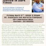 Image of the flyer created for the talk, with a picture of Eric Weber also.