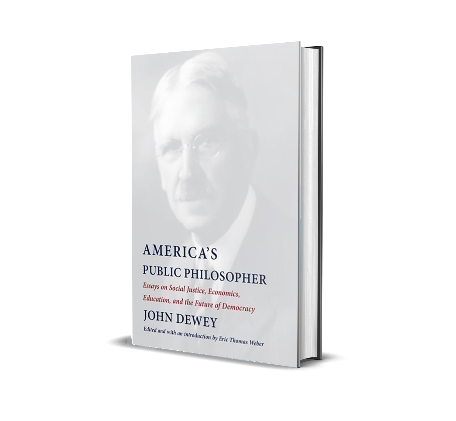 Cover of America's Public Philosopher, featuring John Dewey's image.